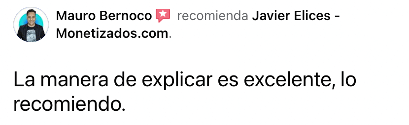 Opiniones Javier Elices