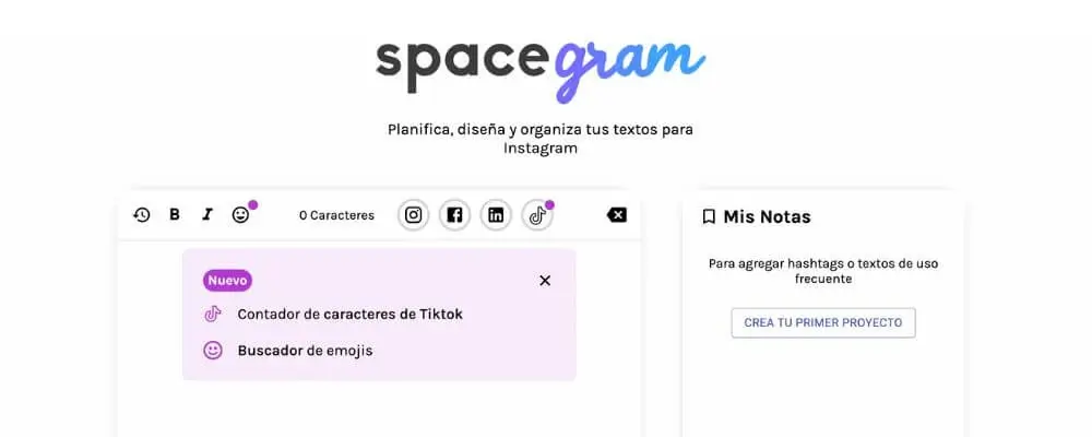 Herramienta Vilma Nuñez Spacegram